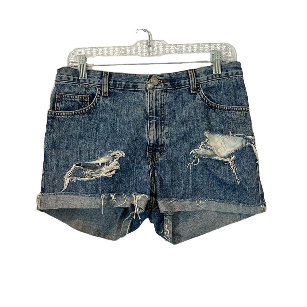 Calvin Klein Women's Distressed High Rise Vintage Shorts - Size 8